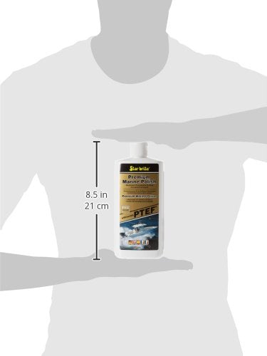 STAR BRITE Premium Marine Polish - Máxima Protección UV y Acabado de Alto Brillo - Los Inhibidores UV Evitan la Decoloración y la Oxidación - Repele el Agua, la Suciedad y Otros Depósitos