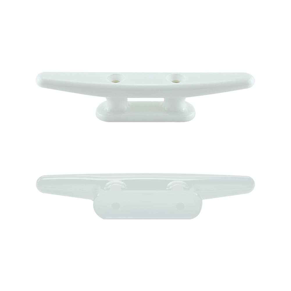 Grapa Para Barcos,Cornamusas para Muelles de Amarre,Tacos de Base Abierta Base de Cuerda Marina,Taco de Barco Nailon,Taco de Base Abierta Accesorios de Hardware para Barcos 100mm Blanco 2PC Tokaneit