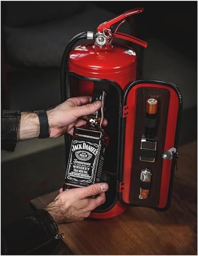 Minibar Eextintor de Incendios, Metal de 11.8 Pulgadas, para Amantes del Whisky, Bombero, Bar de Regalo