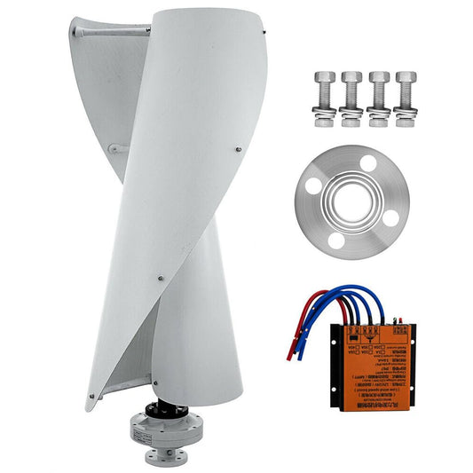 Turbinas eólicas, turbina eólica vertical, turbina eólica vertical, 12 V, con regulador de carga de 400 W, ideal para barcos, casas, empresas y suministro de energía industrial