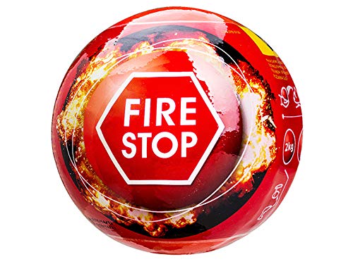 DREL Extintor Fireball 2 kg, Tiempo de Respuesta automático: 3-5 Segundos, con Sensor de Incendio