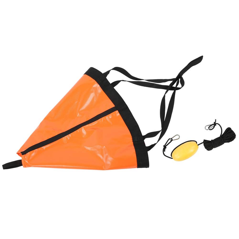 Keenso Kit de Anclaje para Barco, Juego de Flotador de Anclaje para Barco de 24 Pulgadas Punto de Anclaje para Pesca de Barco de Goma para yate + Punto Flotante(Naranja) Barcos de Remo