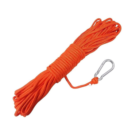 BeGrit Cuerda Flotante de Anclaje para Amarre, Cuerda multifunción, línea de Remolque para Barco, Camping, Senderismo, Escalada (5M & ø 8 mm Naranja)