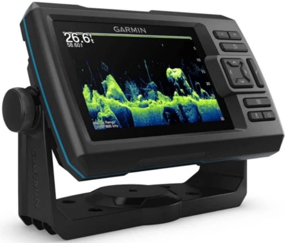 Garmin Striker Vivid 5cv Bundle with Transducer and Protective Cover, 5-inch Color Fishfinder, Vivid Scanning Sonar Color Palettes 010-02551-00