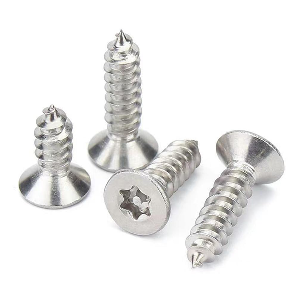 FarDeer Tornillo de fijación de acero inoxidable M4/M5 tornillo de chapa de Seguridad torx tornillo de chapa de Seguridad tornillo de plata antirrobo y a prueba de manipulación. (M5*50mm * 20pcs)