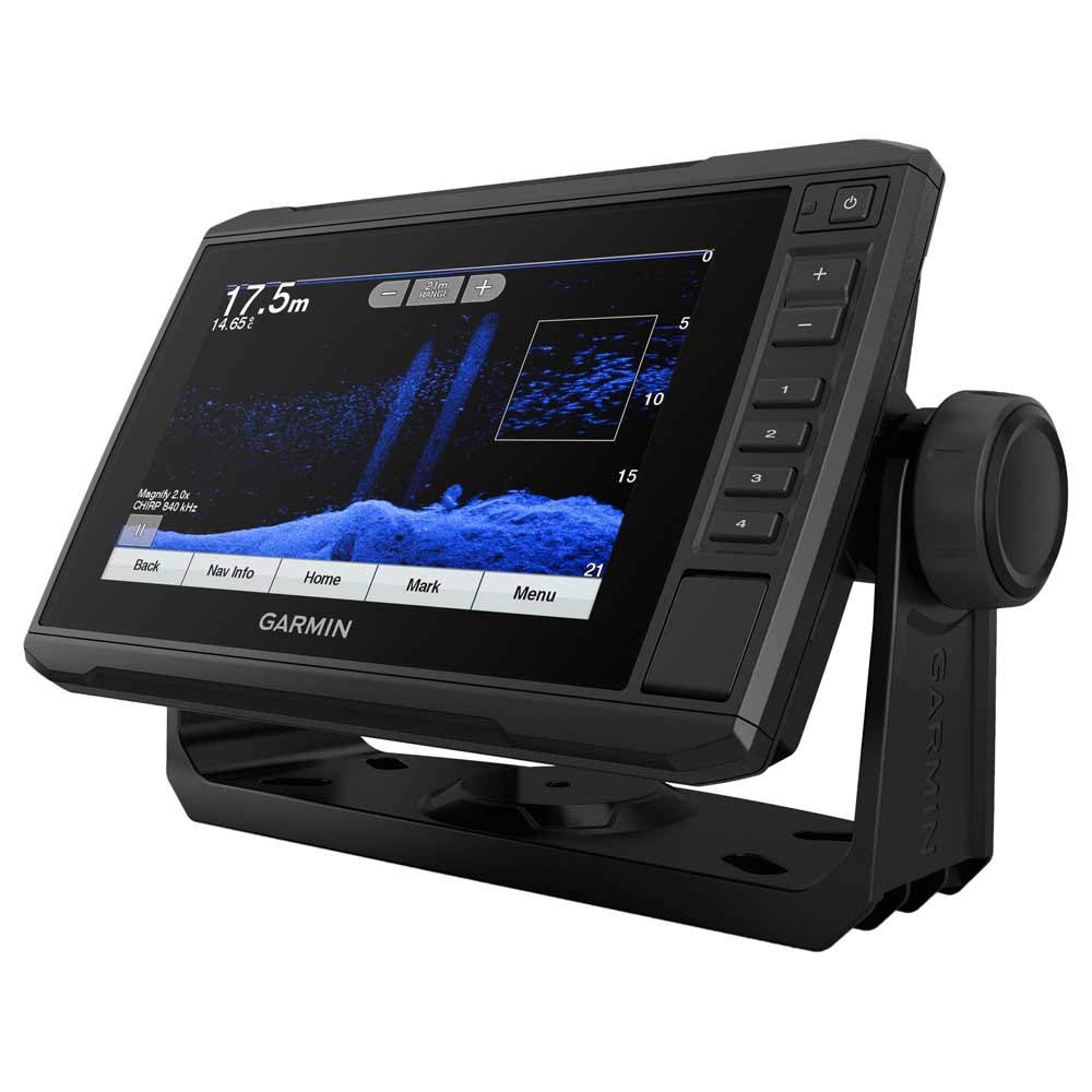 Garmin ECHOMAP UHD 72Cv, Plotter de Pantalla táctil asistida con Llave de 7 Pulgadas con Mapa Base Mundial y transductor GT24UHD-TM