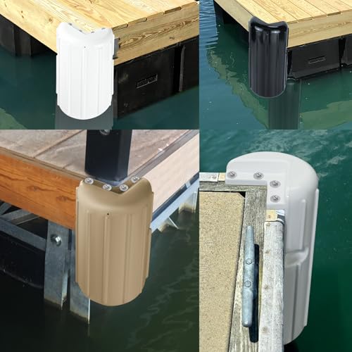 Defensa de esquina para muelle, protección de esquina de muelle, parachoques de esquina de grado marino con resistente a los rayos UV y a los impactos, protector de muelle que añade protección para