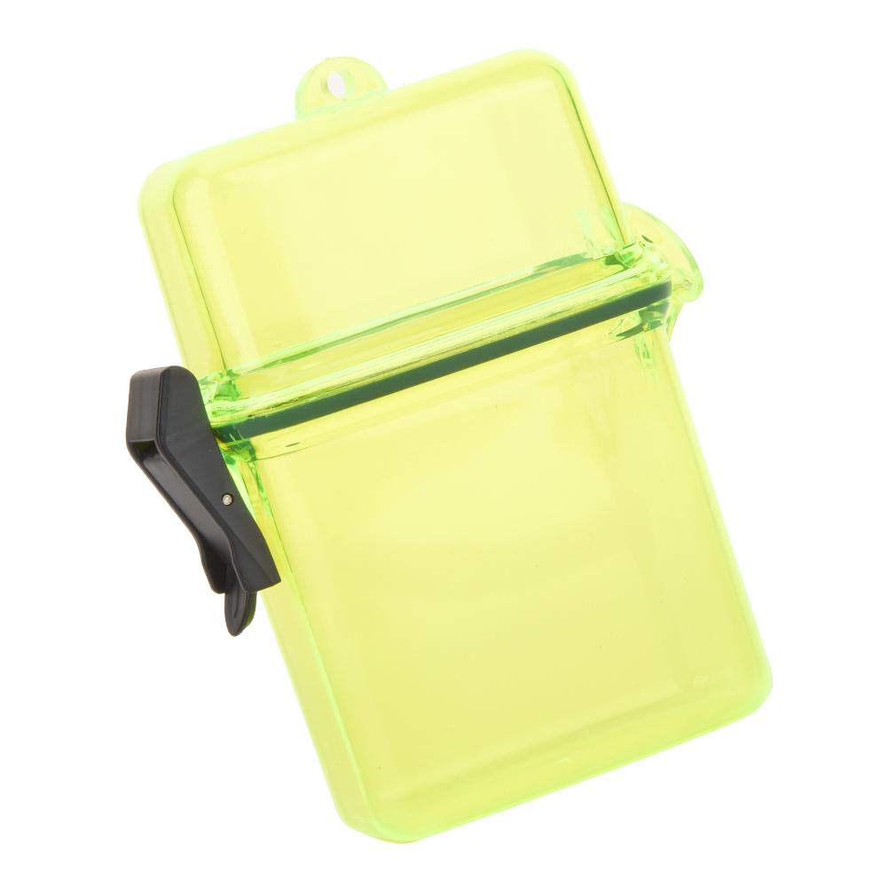 Caja Secas de Para Buceo - Estuche Hermético Flotante Cajas Subacuática Transparente Caja de Almacenamiento en Seco Sellado para Surf Kayak (Amarillo)