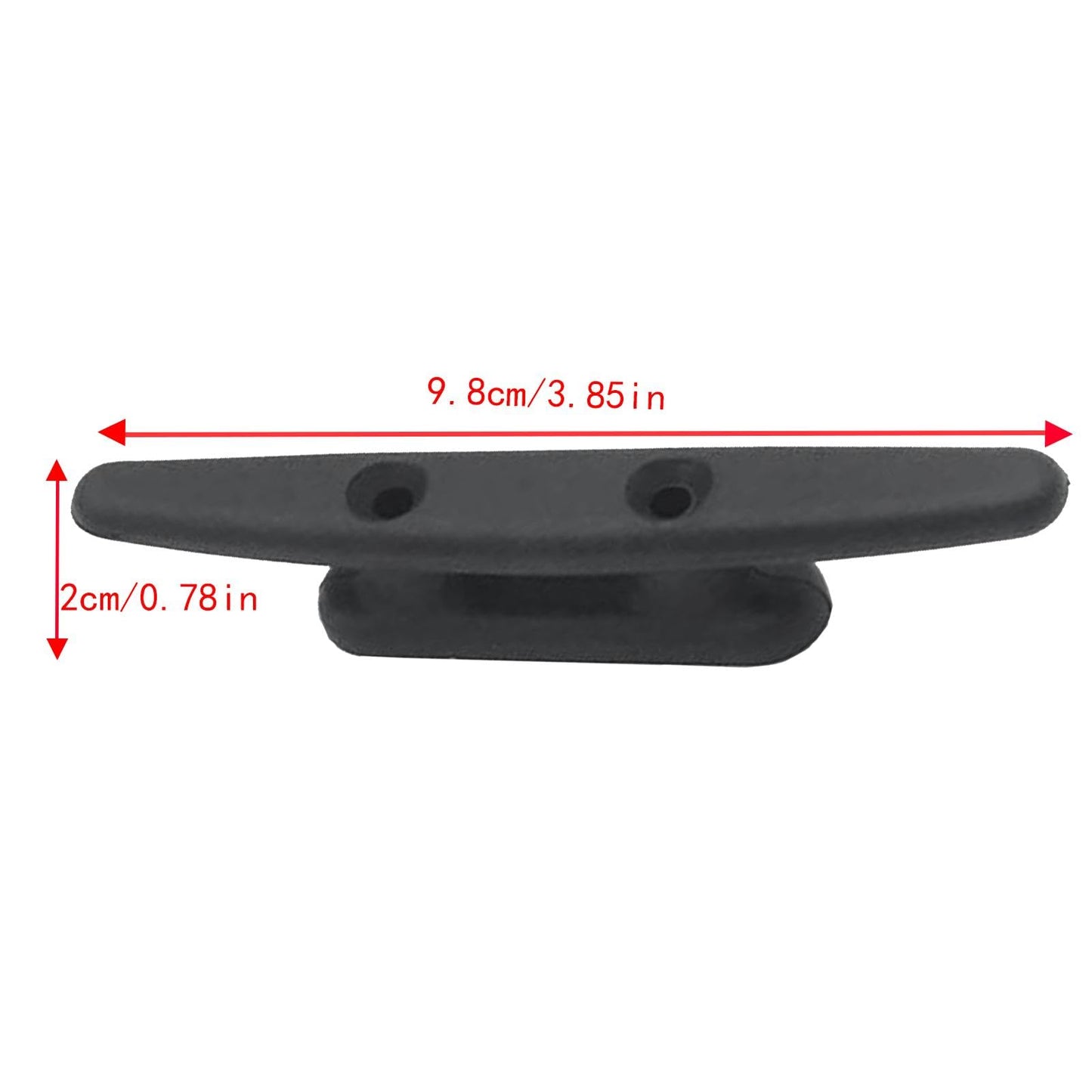 Gdnhovfnxe Taco Negro para Barco, Tacos para Muelle de Barco,Taco de Cuerda de Nailon Multiusos - Cornamusa de Cuerda Negra de 4 Pulgadas, Cornamusa de Muelle Resistente al Desgaste para Botes,