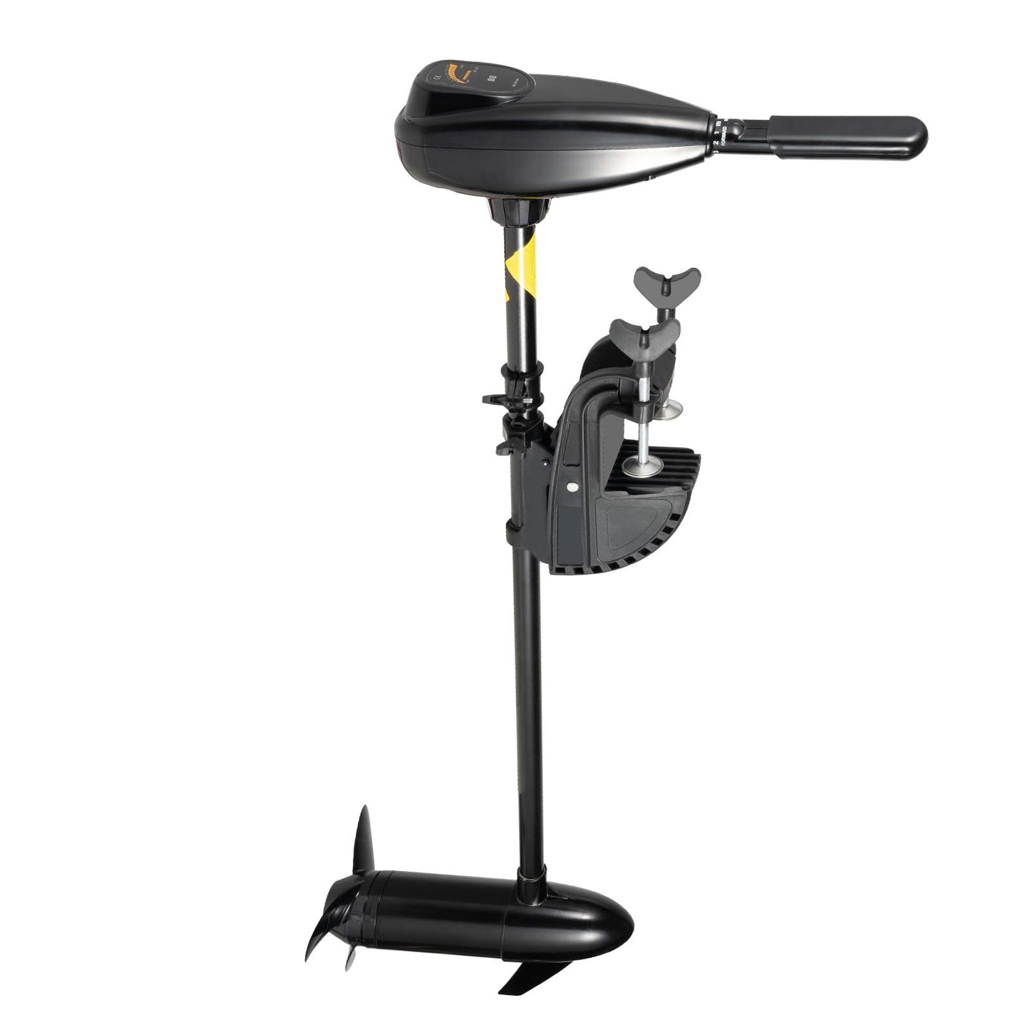 80LBS Thrust Motor de barco eléctrico de 12 voltios fuera de borda, altura ajustable, motor eléctrico Outboard + soporte de 800 W de alto rendimiento para botes inflables