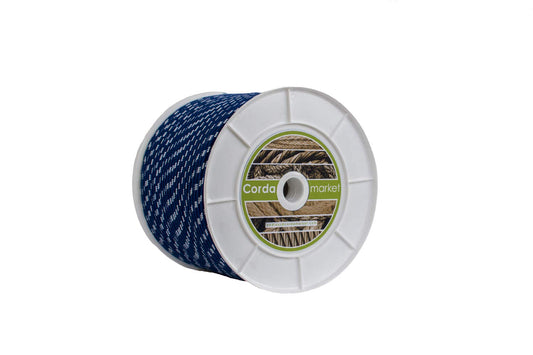 Cordamarket Skota 6mm, Cuerda Unisex Adulto, Azul/blanco, 6mm A 200mts