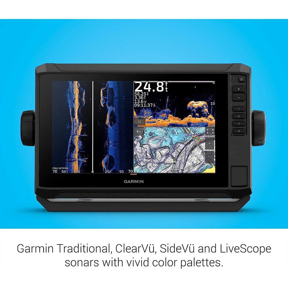 Garmin ECHOMAP UHD2 92sv con transductor GT56, Pantalla táctil de 9 Pulgadas, Mapa Base Mundial