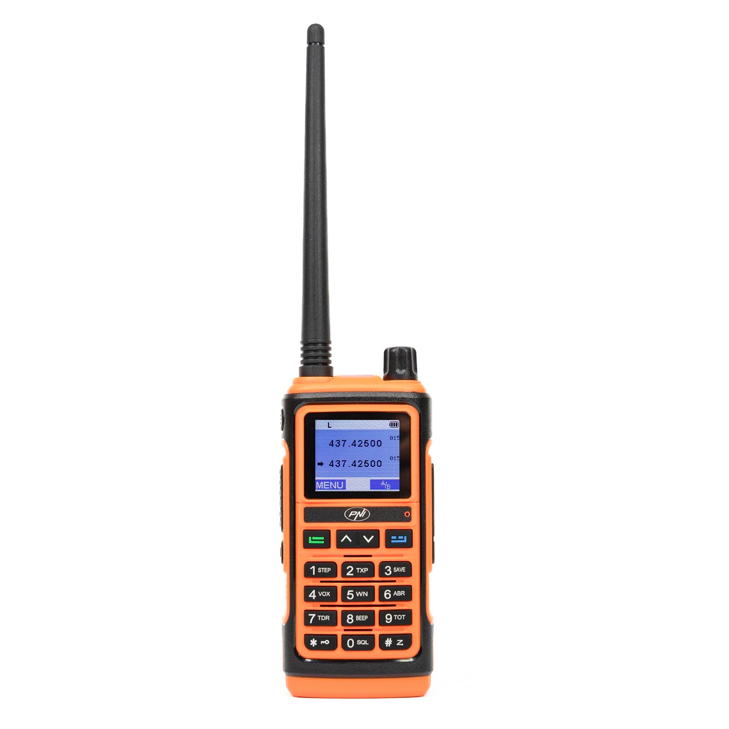 PNI P17UV VHF/UHF Doble Banda 144-146MHz y 430-440MHz, Walkie Talkie Profesional 999CH Bidireccional, Cargador USB 1500mAh, Escaneo TOT, Vigilancia Dual, Roger Beep, Radio FM, Linterna de Señalización