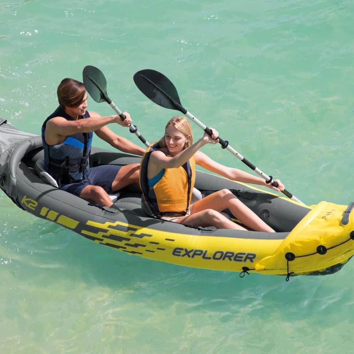 Intex Kayak Hinchable para Adultos Explorer K2 para 2 Personas