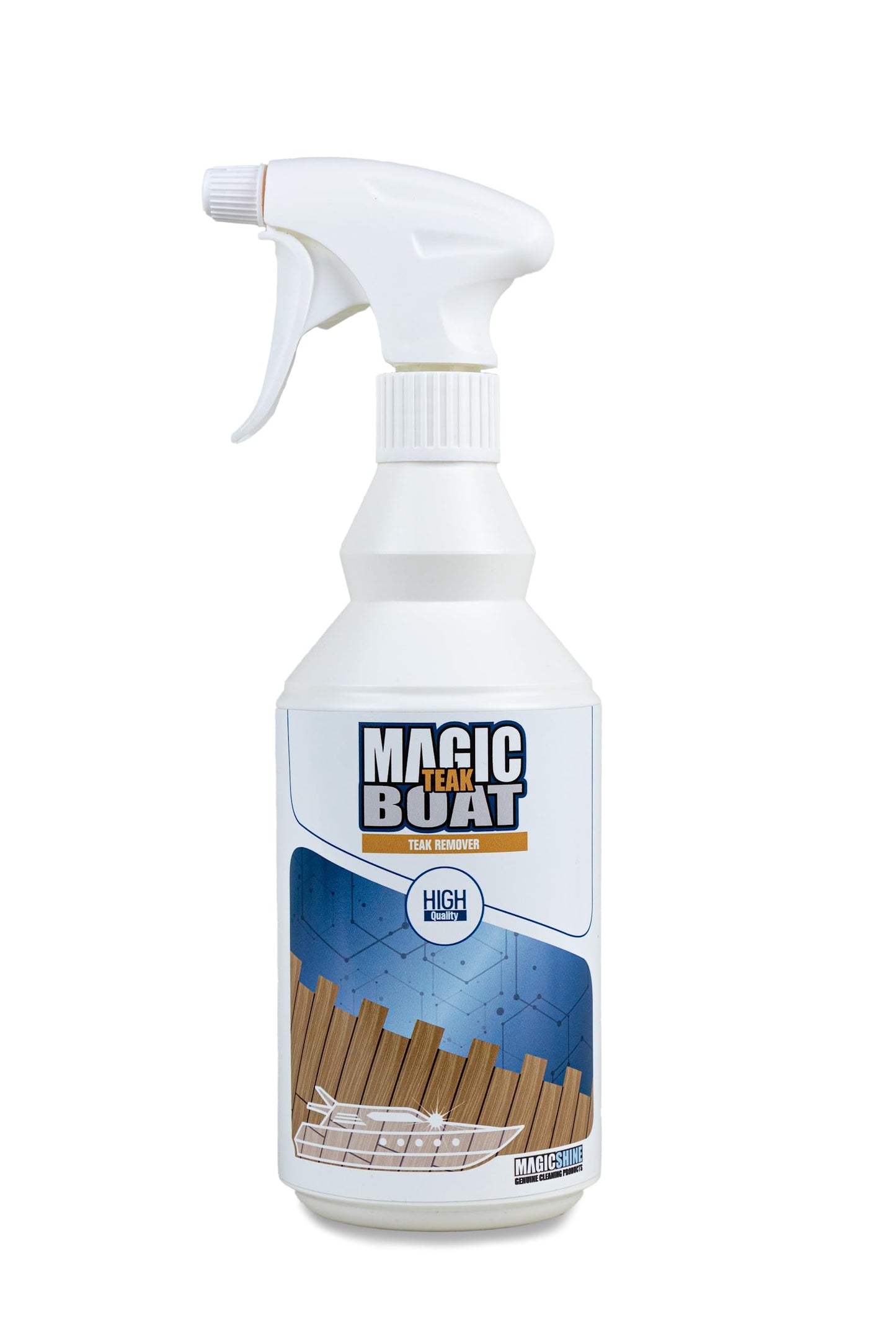 Magic Boat Teak 750 ml, detergente, lavado de teca barcos, veleros, biodegradable, restaura el color de la teca