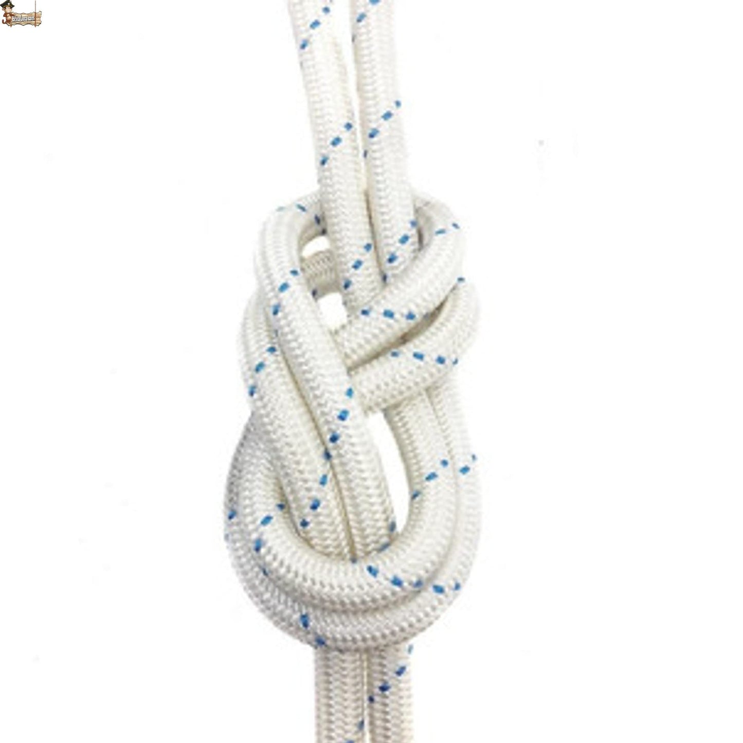 BricoLoco.com Cuerda driza Nylon Trenzada. SOGA Fibra sintética de Nylon. Cabo Amarre, Agricultura, ganadería, construcción, decoración, Crossfit. Alta Resistencia. (50, Ø 6 mm.)