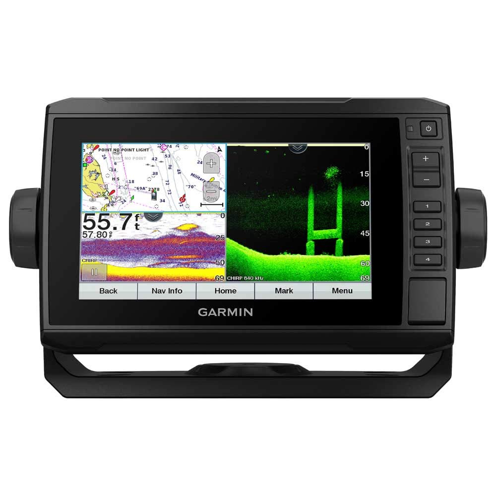 Garmin ECHOMAP UHD 72Cv, Plotter de Pantalla táctil asistida con Llave de 7 Pulgadas con Mapa Base Mundial y transductor GT24UHD-TM