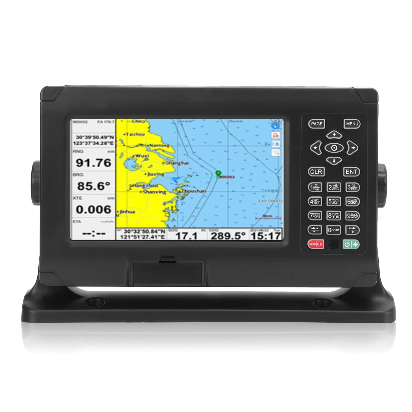 Chartplotter, ABS Fish Finder Chartplotter 8in Alta Precisión Fish Finder Chartplotter GPS BDS Impermeable Keyed Assist Chartplotter para Marino