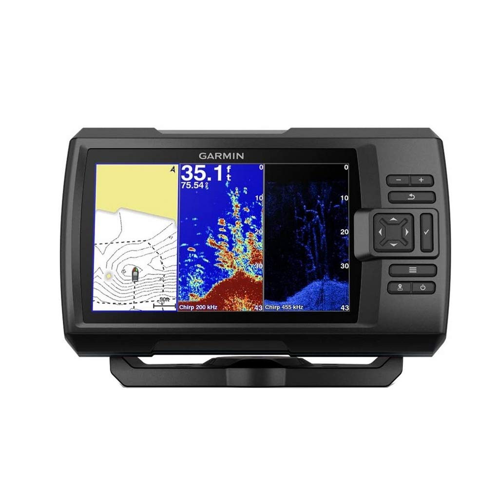 GARMIN SONDA GPS Striker Plus 7CV GPS Integrado MAPAS Quickdraw Contours SONDA Chirp CLEARVÜ con TRANSDUCTOR GT20-TM