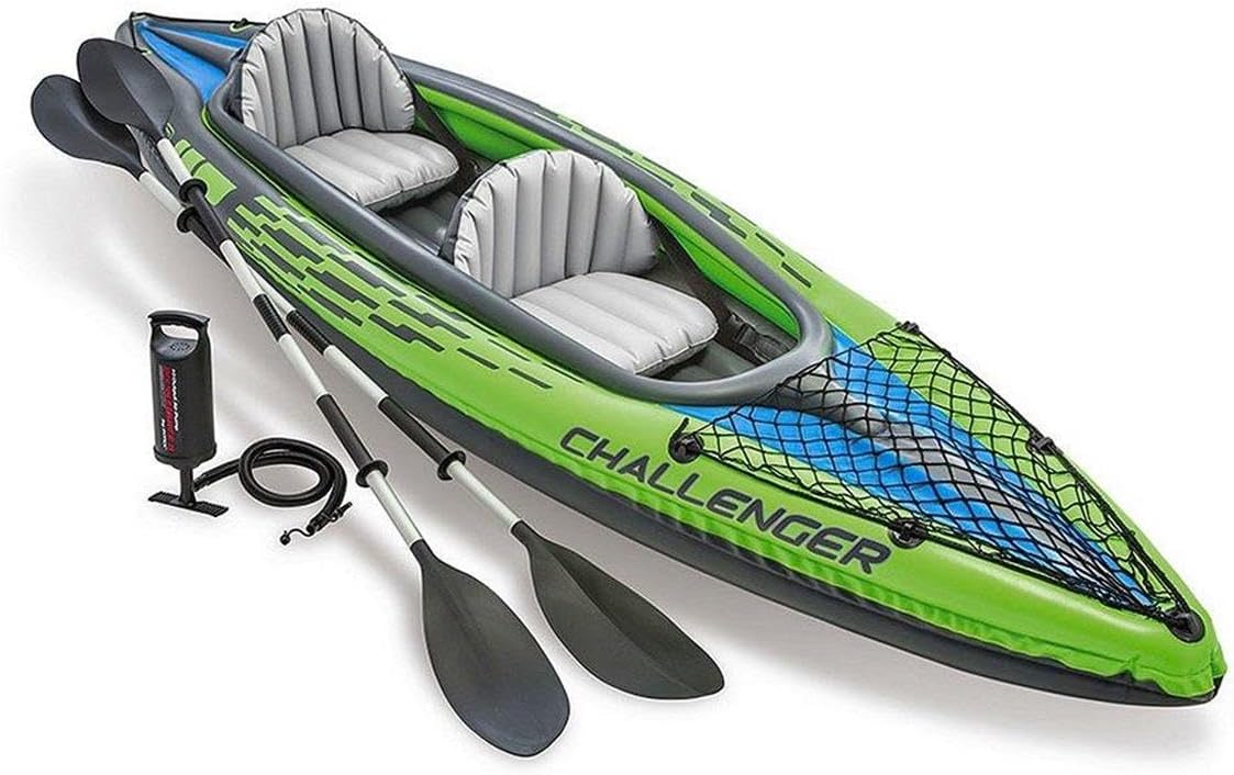 Intex 68306 - Kayak Hinchable Challenger k2 & 2 Remo - 351 x 76 x 38 cm