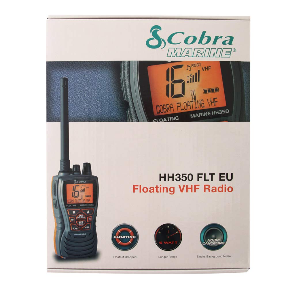 COBRA NE-098 MRHH 350 FLT EU-VHF PORTATIL, Unisex-Adult, Naranja