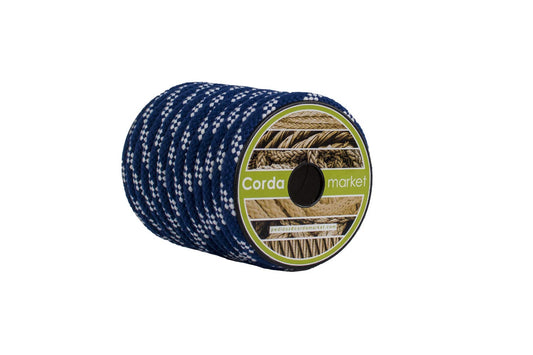 Cordamarket Cuerda skota, Adultos Unisex, Azul/Blanco, 10mm a 15mts