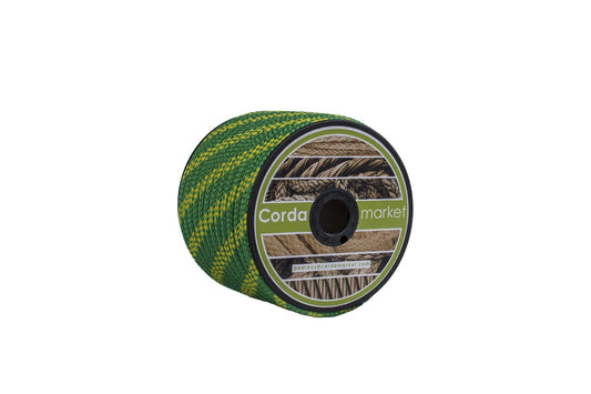 Cordamarket Cuerda driza, Adultos Unisex, Amarillo/Verde, 10mm a 25mts