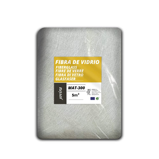 Fibra de Vidrio MAT-300; Malla fibra de vidrio para reparar todo tipo de accesorios. (5 m²)