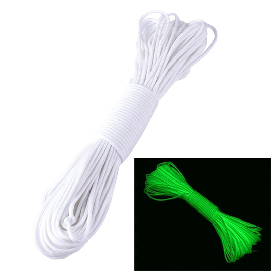 ZJchao(TM - Cuerda, Fluorescencia 550, Trenzado de 9 Cabos Blanco Blanco Talla:25ft