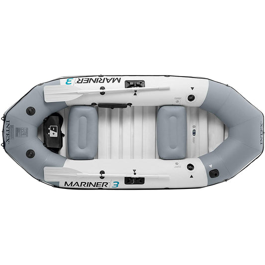 Intex Mariner 3 Inflatable Dinghy 3 Man Boat with Aluminium Oars and Pump