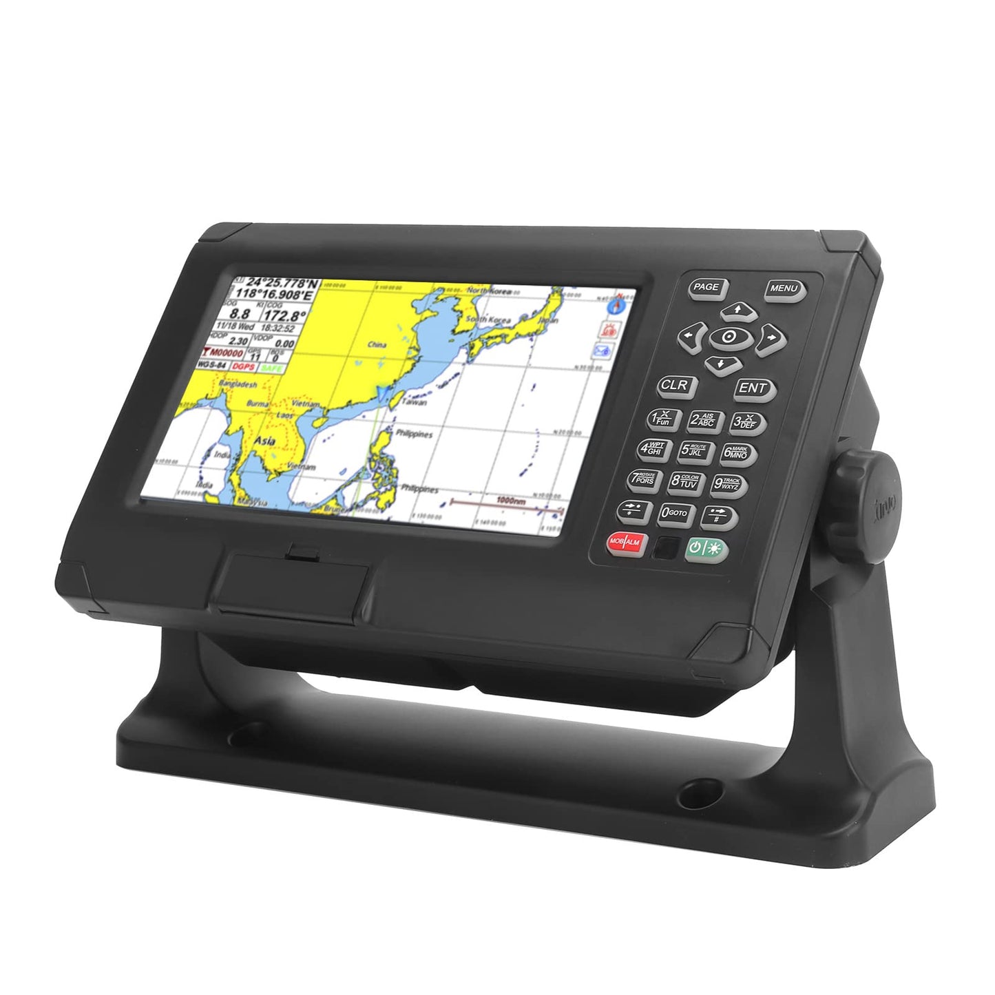 Chartplotter, ABS Fish Finder Chartplotter 8in Alta Precisión Fish Finder Chartplotter GPS BDS Impermeable Keyed Assist Chartplotter para Marino