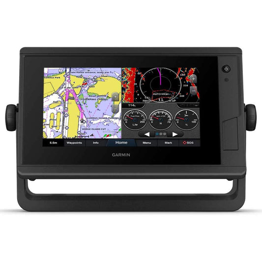 Garmin GPSMAP 722 Plus, Plotter de gráficos con Pantalla táctil de 7 Pulgadas con Mapa Base Mundial