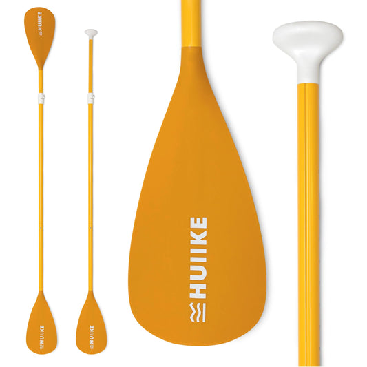 HUIIKE Remo Paddle Surf 2 en 1 de Aluminio Remo Doble Paddle Surf 4 Piezas Desmontable para Tabla Paddle Surf Hinchable | Pala Paddle Surf Ajustable Fácil Transporte, Remo Kayak Paddle Surf