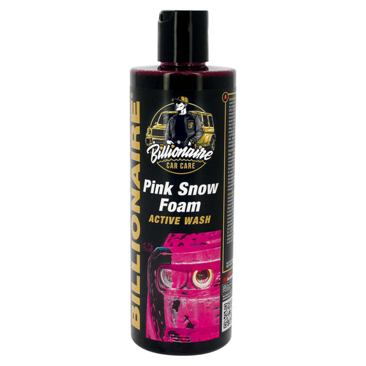 Billionaire Pink Snow Foam Active Wash Champú con Espuma Activa Rosa Alto Poder de Limpieza para el Cuidado del Coche Efecto Nieve y no Mancha Aroma a Frutos del Bosque 500ml