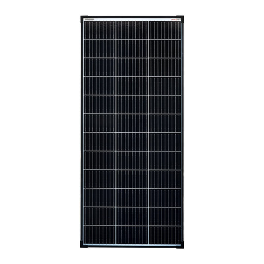 enjoy solar® Mono 12V tecnología de celda PERC panel solar monocristalino, ideal para autocaravanas, casetas de jardín y barcos (110W)