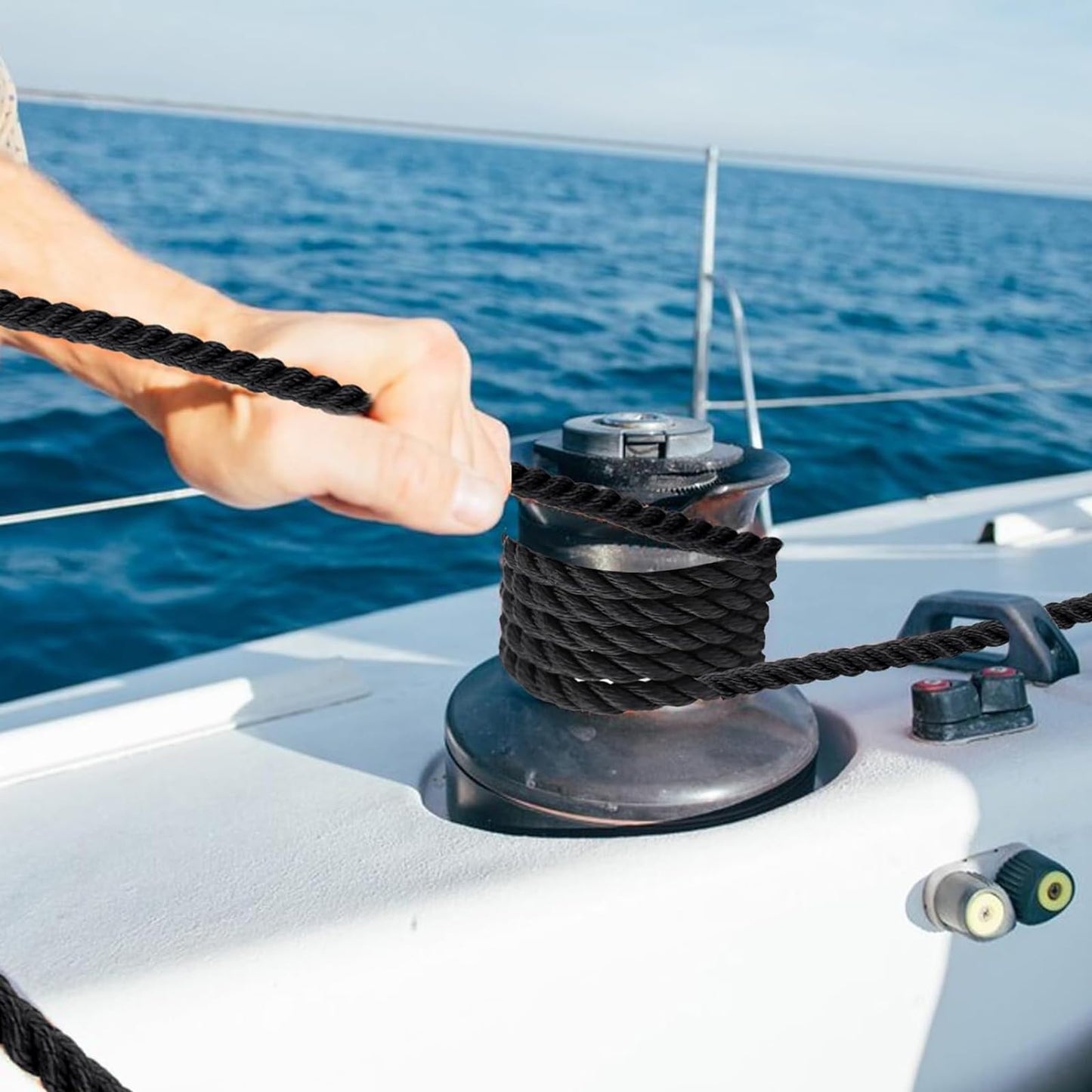 4 Piezas Cuerda de Amarre, Cuerda de Amarre para Muelle, Amarre de Cuerda de Navegación, Cuerdas de Amarre para Barcos, Material PP, se Puede Utilizar para Barcos y Otros Deportes Acuáticos