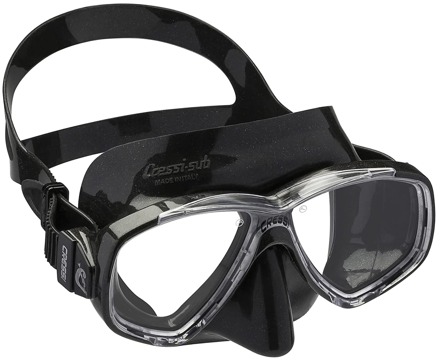 Cressi Pluma Pack de Snorkel, Unisex, Negro/Gris, 41/42