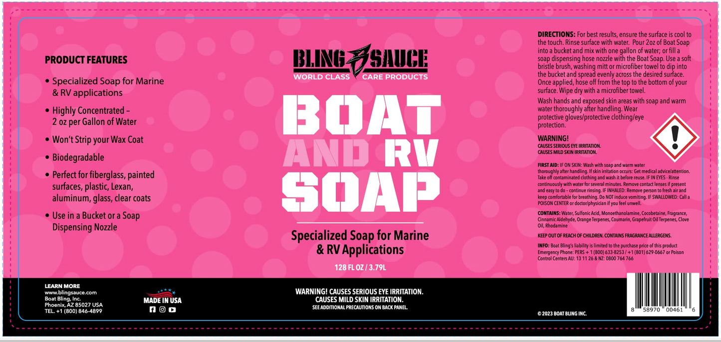 Bling Sauce Jabón para Barcos y caravanas