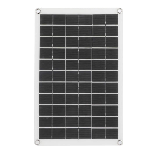 Panel Solar Monocristalino de 100 W, Kit de Panel Solar Flexible Módulo Monocristalino 12V Regulador Solar, Ideal Para Autocaravana, Barco, Carga de Energía de Batería