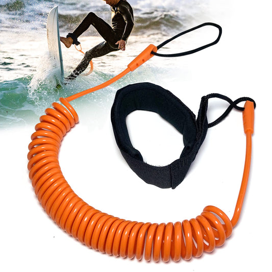 Senbaler 10 Pies Leash Tabla de Surf,Sup,Kayak,Surf Leash,TPU Correa Tobillo para Stand Up Paddle (Naranja)