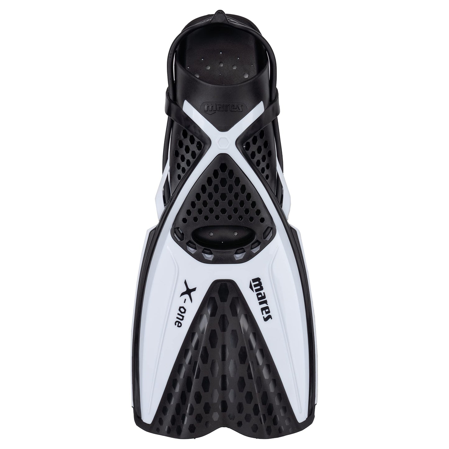 Aletas Mares Aquazone X-One, Aletas de Snorkel Adulto, Unisex, Blanco, M/L