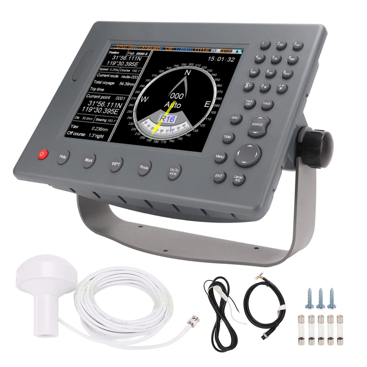 Navegador Satelital, Plotter GPS, Transceptor AIS Incorporado, 200 Rutas de NavegacióN