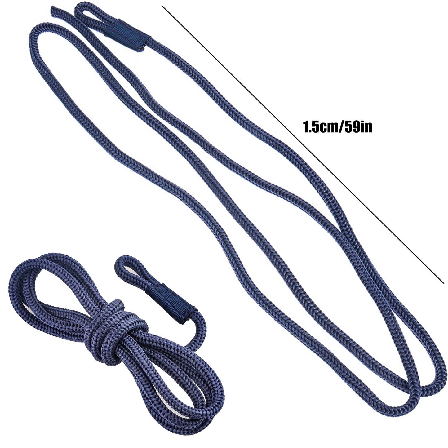 ZDNT 2 Piezas Bungee Dock Line,Línea de Muelle del Barco,Cuerda de Amarre para Barco,Cuerda Barco Elástico Accesorio de Barco,Cuerda de Amarre para Barcos Accesorios,1,5 m x 6 mm