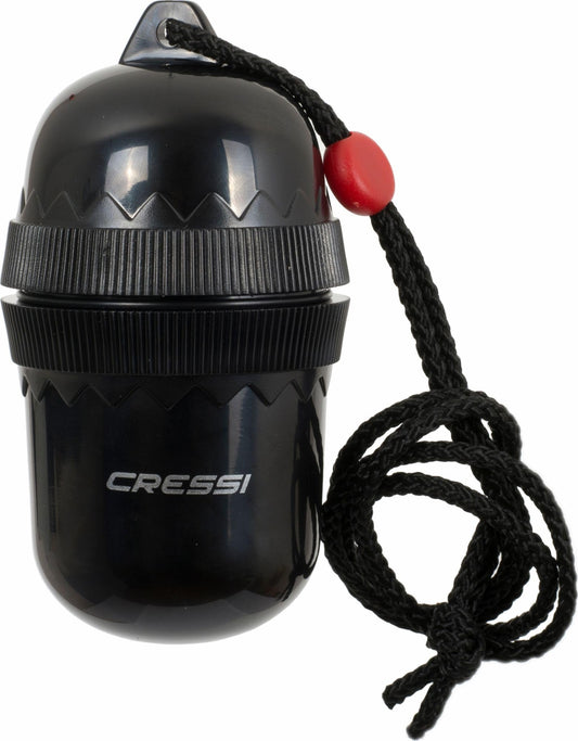 CRESSI Dry Box 100mm Black - Caja Estanca de Plástico a Rosca con Tórica, Ideal para Inmersión, Snorkeling o Uso Náutico, Negro, 100mm, Unisex