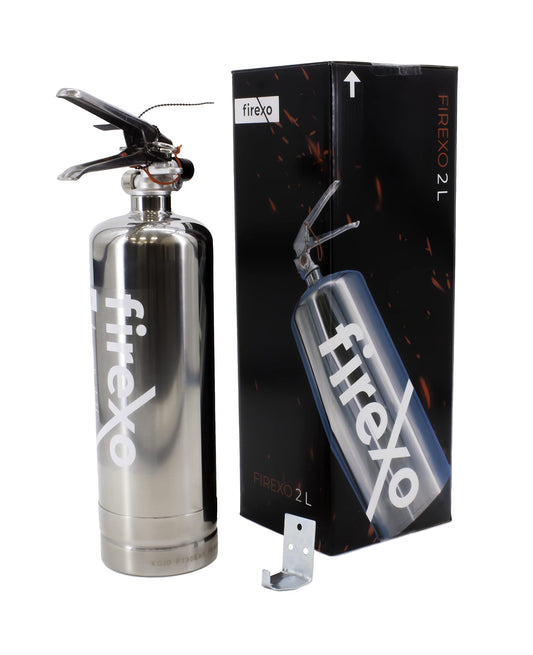 Firexo extintor de Incendio para Todo Tipo de Incendios (2 Liter) - Fire Extinguisher para Casa, Auto, Oficina, Cocina, Caravana, Barco - Extintor para Todo Tipo de Incendios