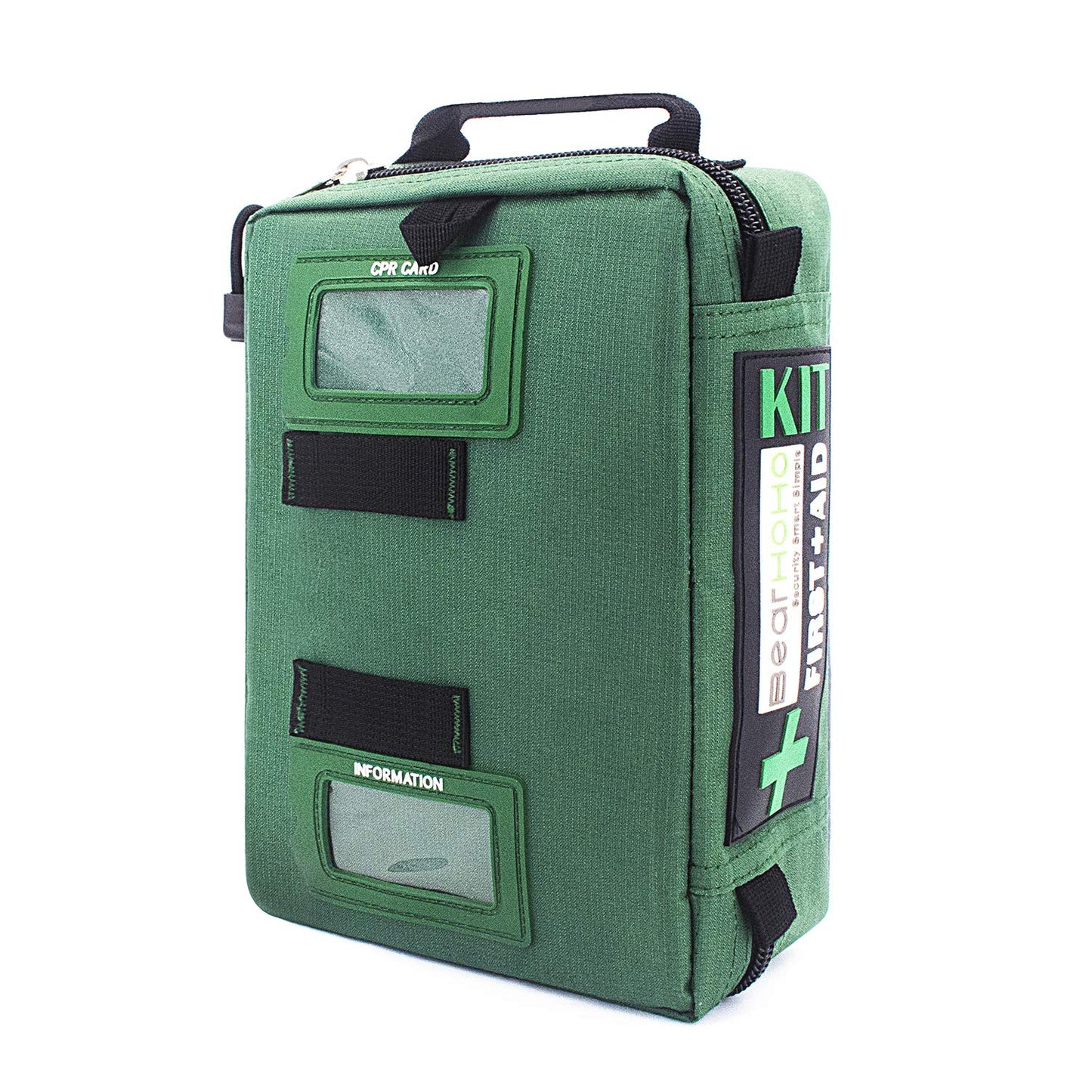 Kit de primeros auxilios profesional de emergencia para traumatismos, kit médico con compartimentos etiquetados para barco, coche, camión, camping, senderismo, viajes y mochileros