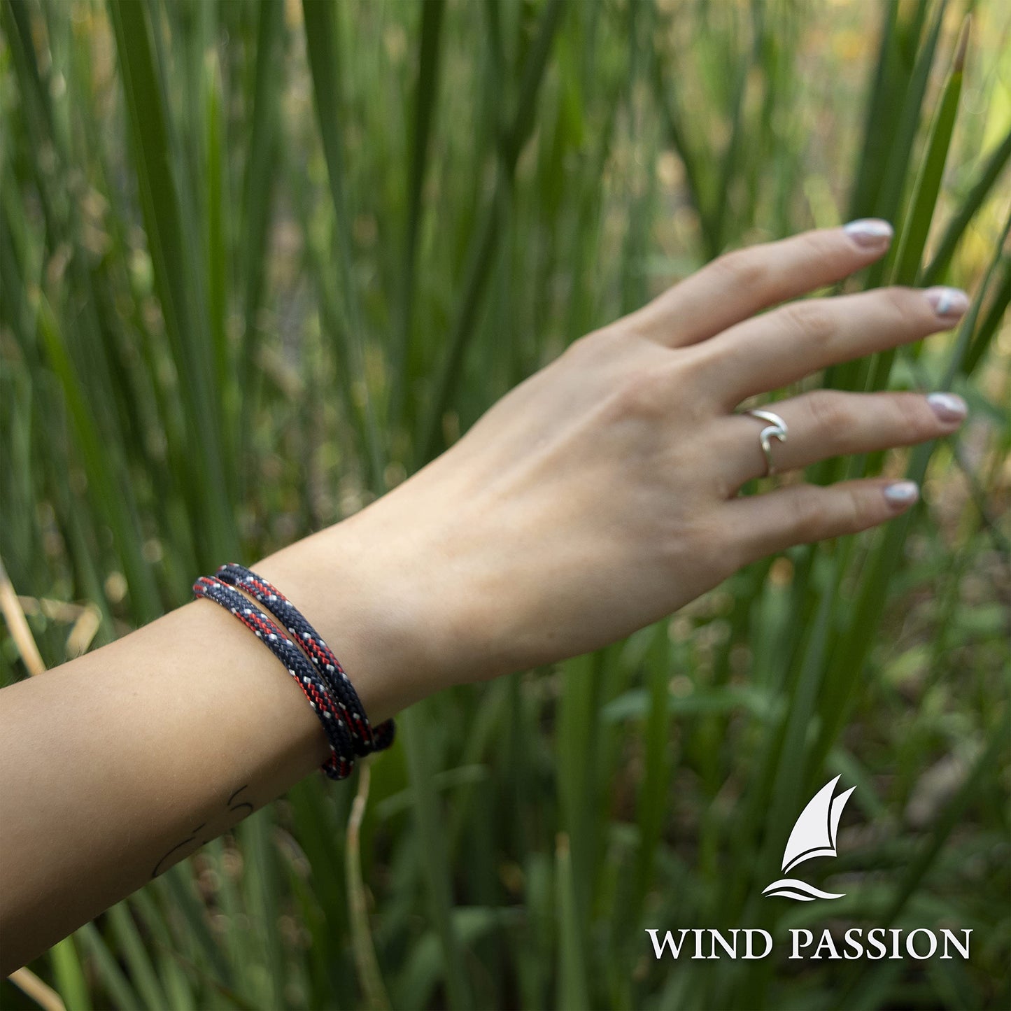 Wind Passion - Pulsera de Cuerda Nautica para Hombre y Mujer | Brazalete Hilo Paracord Trenzada | Pulseras Surf Hechas a Mano perfectamente Ajustables