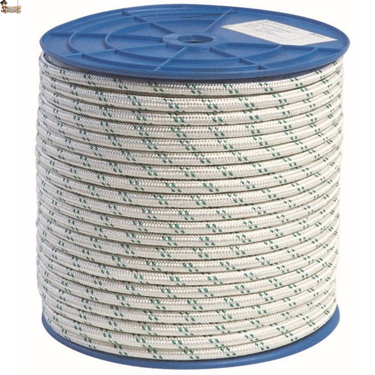 BricoLoco.com Cuerda driza Nylon Trenzada. SOGA Fibra sintética de Nylon. Cabo Amarre, Agricultura, ganadería, construcción, decoración, Crossfit. Alta Resistencia. (50, Ø 6 mm.)