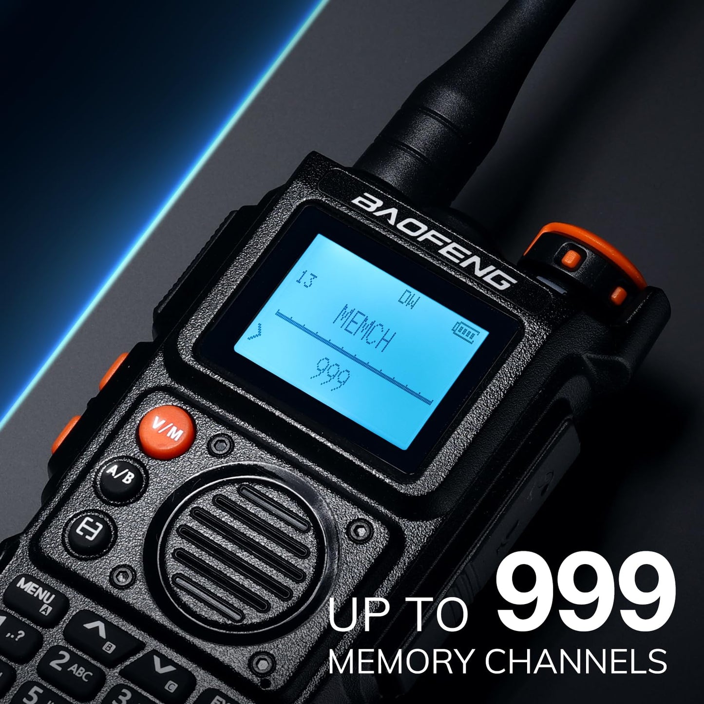 BAOFENG K6 Tres Bandas Walkie Talkie, Radio Amateur 6 W, Multibanda UHF/VHF/FM/Air, batería de 2600 mAh, Carga USB-C, 999 Canales, Copia de frecuencia inalámbrica, frecuencia de repetidor inverso