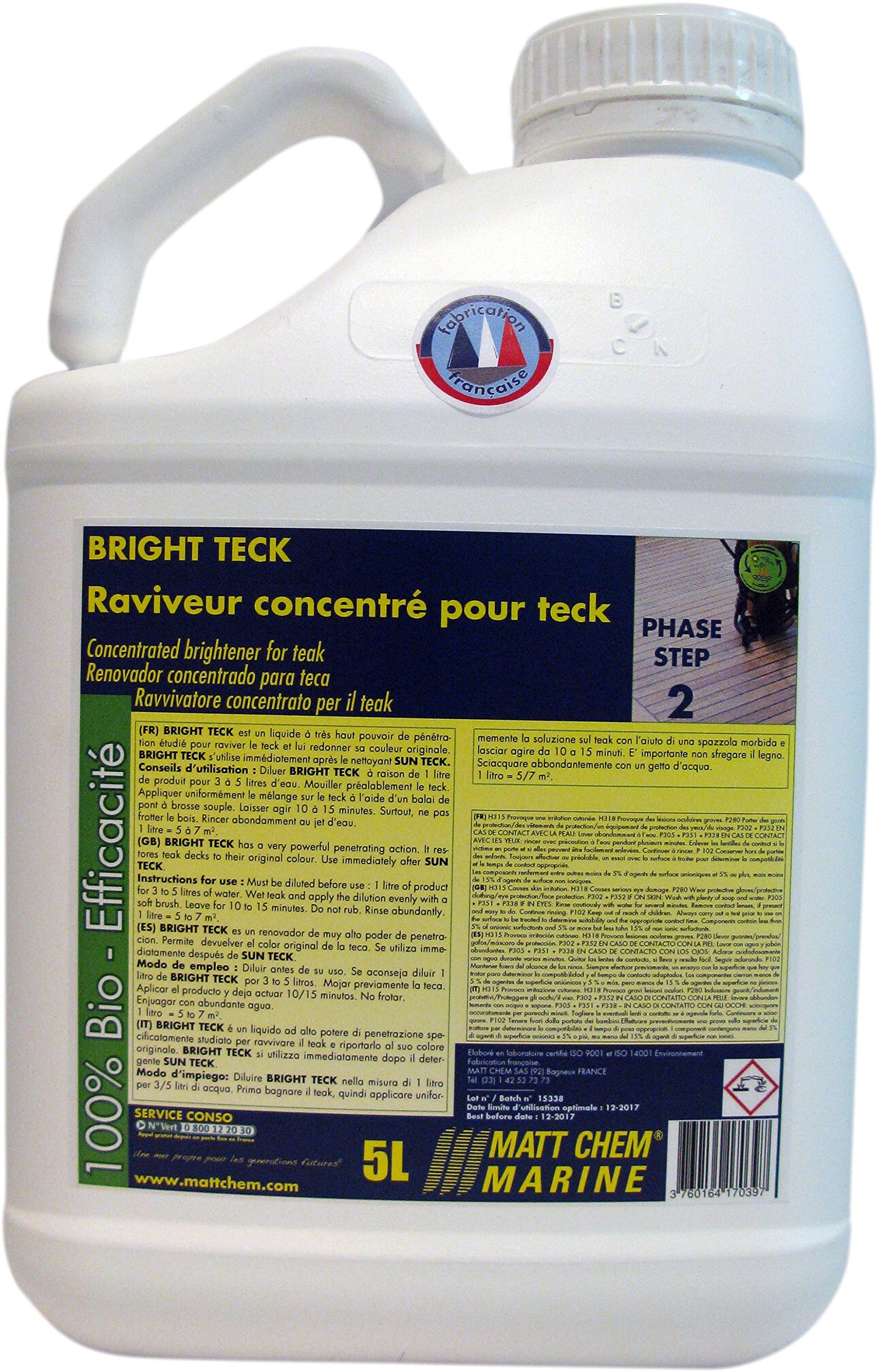 Matt Chem 639 M.5 Bright teca intensificación del concentrado para teca